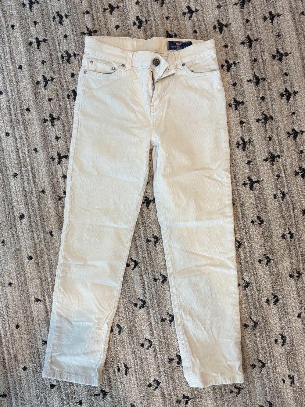 Vineyard Vines Cream Kids Slim corduroy Casual Pants